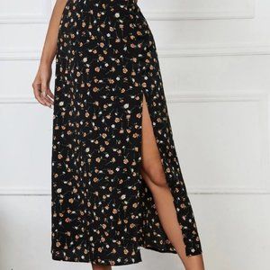 Floral Midi Skirt